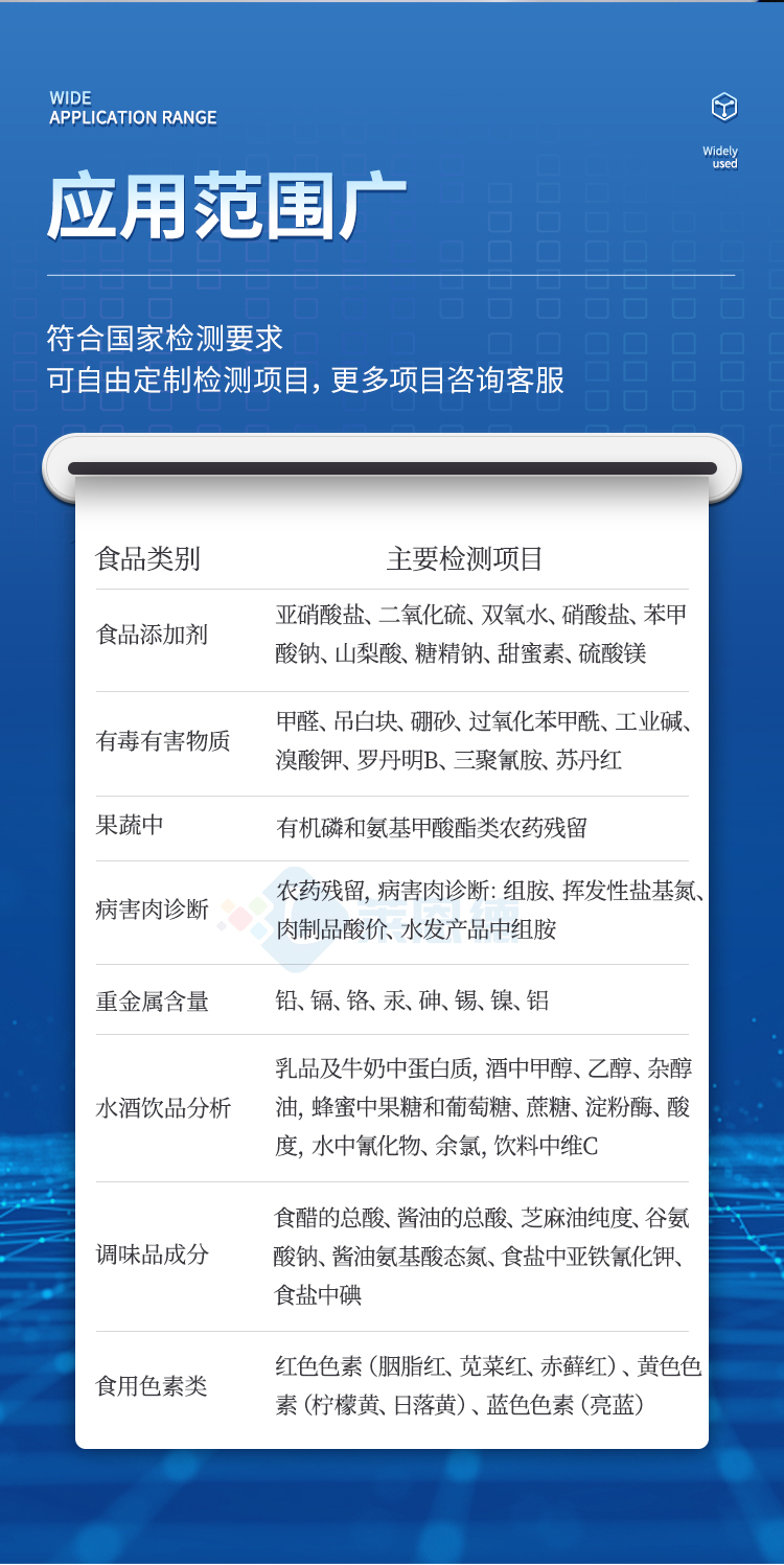 多功能食品檢測(cè)儀